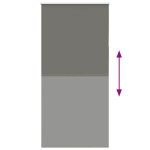 vidaXL Jaluzea cu rolă opaca gri 105x230 cm Latime material 100,7 cm