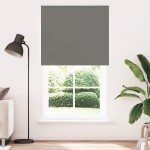vidaXL Jaluzea cu role opace gri 120x230 cm Lățime material 116,6 cm
