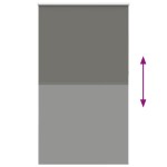 vidaXL Jaluzea cu rolă opaca gri 135x230 cm Latime material 131,6 cm