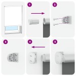 vidaXL Jaluză cu role opace 75x130 cm lățime material 70,7 cm