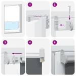 vidaXL Jaluzea cu role opace 155x210 cm Lățime material 151,6 cm