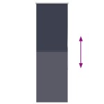 vidaXL Jaluză cu role opace 45x130 cm lățime material 40,7 cm