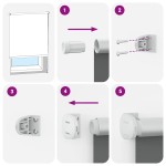 vidaXL Jaluzea cu rolă opaca 115x210 cm Lățime materială 110,7 cm vidaXL Jaluzea cu rolă opaca 115x210 cm Lățime materială 110,7 cm