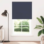 vidaXL Jaluzea cu rolă opaca bleumarin lățime material 131,6 cm vidaXL Jaluzea cu rolă opaca bleumarin lățime material 131,6 cm