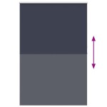 vidaXL Jaluzea cu role opace bleumarin Lățime material 141,6 cm