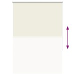vidaXL Jaluzea cu role opace Ivoar 100x130 cm lățime țesătură 95,7 cm