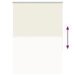 vidaXL Jaluzea cu role opace Ivoar 115x130 cm Lățime material 110,7 cm