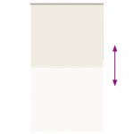 vidaXL Jaluzea cu role opace Ivoar 120x230 cm Lățime material 116,6 cm