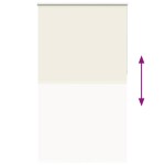 vidaXL Jaluzea cu role opace Ivoar 130x230 cm Lățime material 126,6 cm