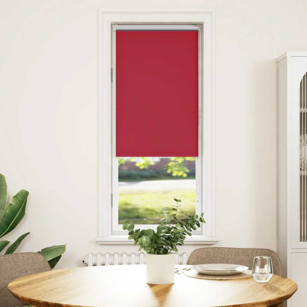 vidaXL Jaluzea cu role opace Roșu 50x130 cm lățime material 45,7 cm