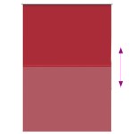 vidaXL Jaluzea cu rolă opaca Roșu 105x130 cm Latime material 100,7 cm