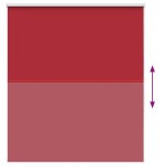 vidaXL Jaluzea cu rolă opaca Roșu 135x130 cm Latime material 131,6 cm vidaXL Jaluzea cu rolă opaca Roșu 135x130 cm Latime material 131,6 cm