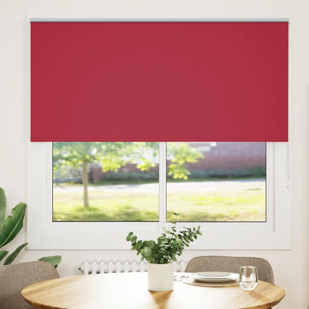 vidaXL Jaluzea cu role opace Roșu 160x130 cm lățime material 156,6 cm