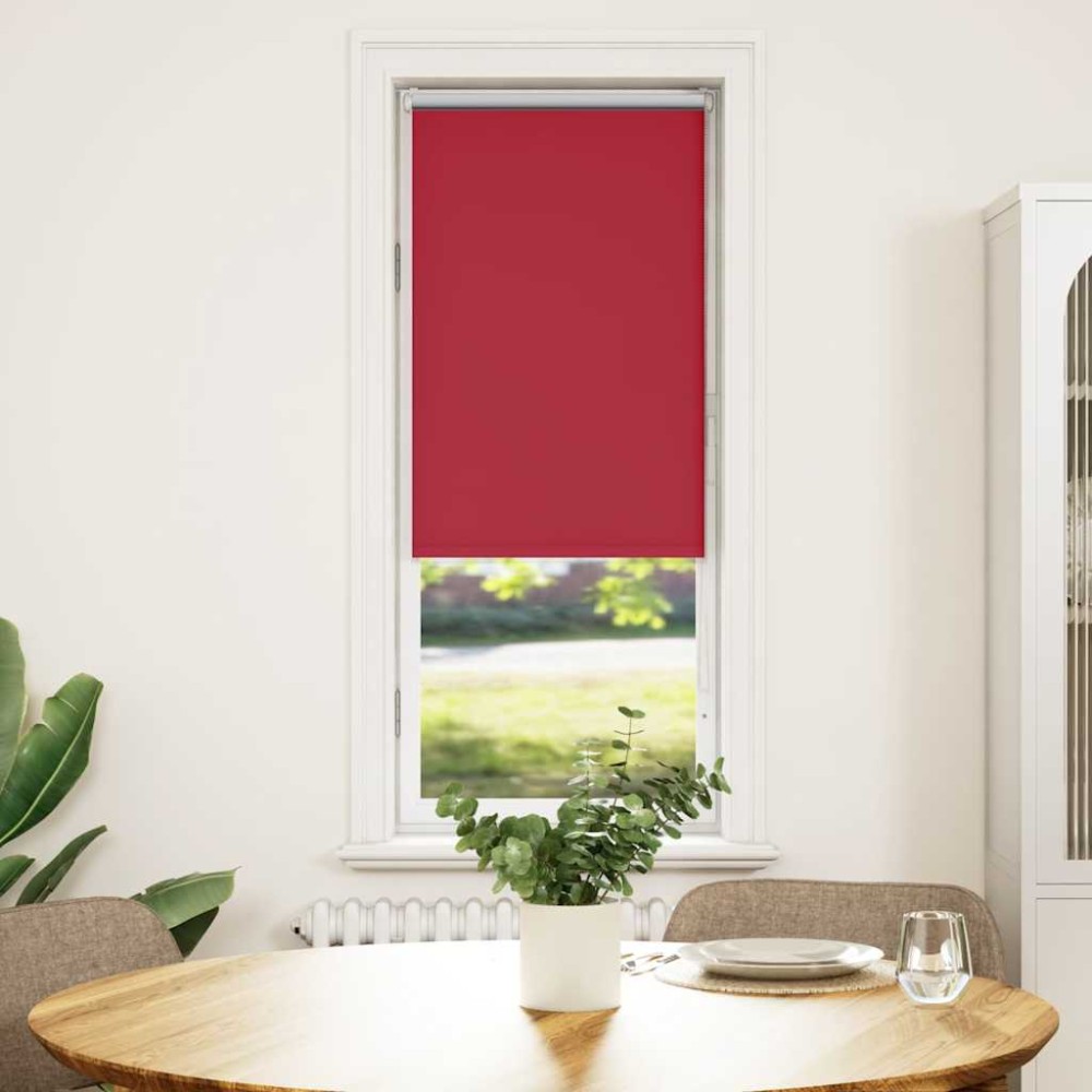 vidaXL Jaluzea cu role opace Roșu 45x150 cm lățime material 40,7 cm