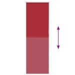 vidaXL Jaluzea cu role opace Roșu 60x150 cm lățime material 55,7 cm
