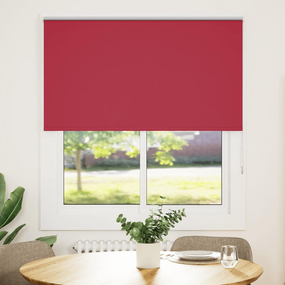 vidaXL Jaluzea cu rolă opaca Roșu 135x175 cm Latime material 131,6 cm