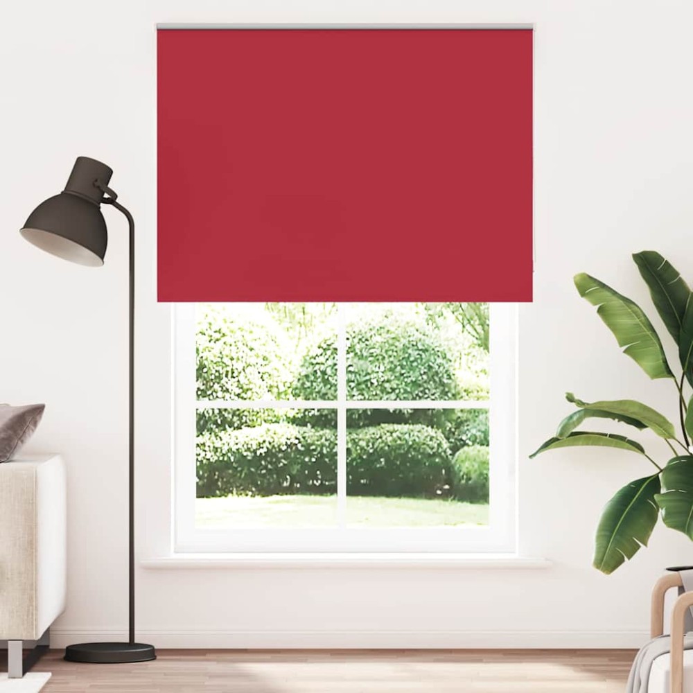 vidaXL Jaluzea cu role opace Roșu 145x210 cm Lățime material 141,6 cm