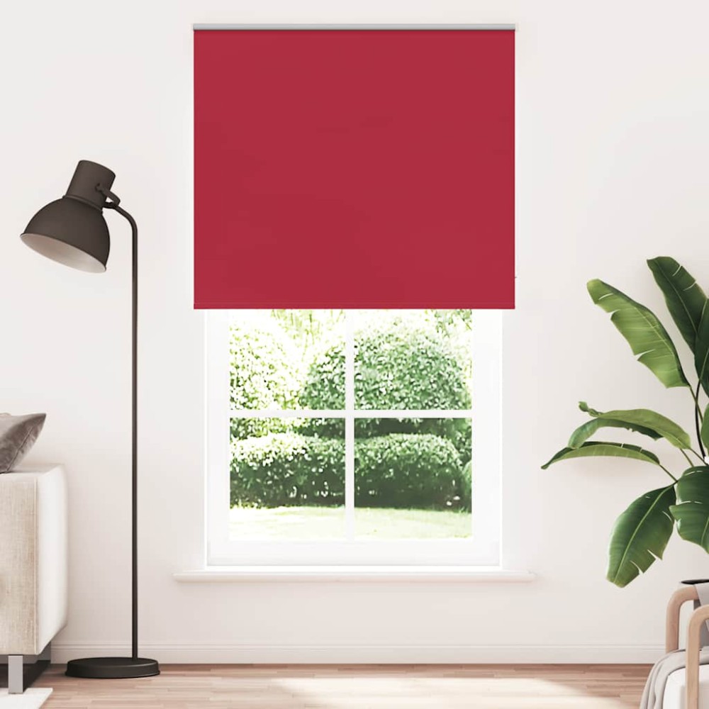 vidaXL Jaluzea cu rolă opaca Roșu 135x230 cm Latime material 131,6 cm