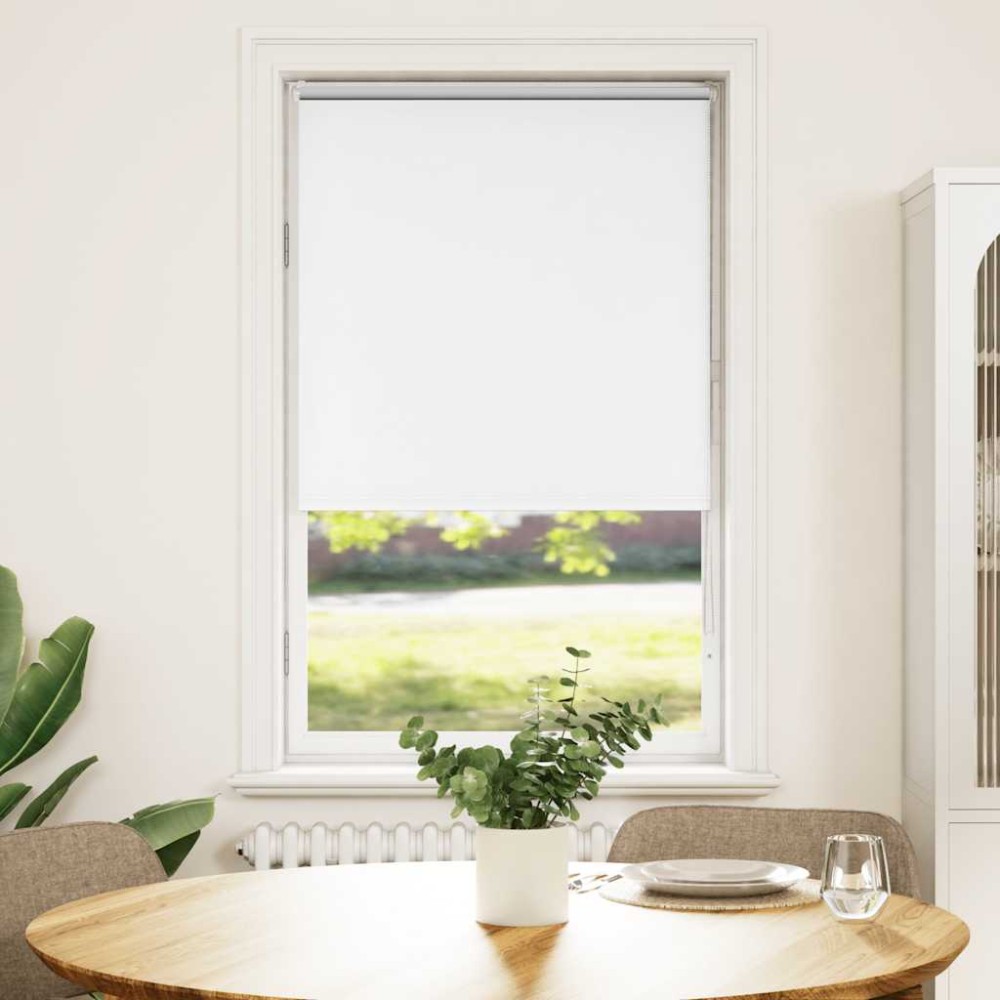 vidaXL Jaluzea cu role opace alb 75x130 cm lățime material 70,7 cm