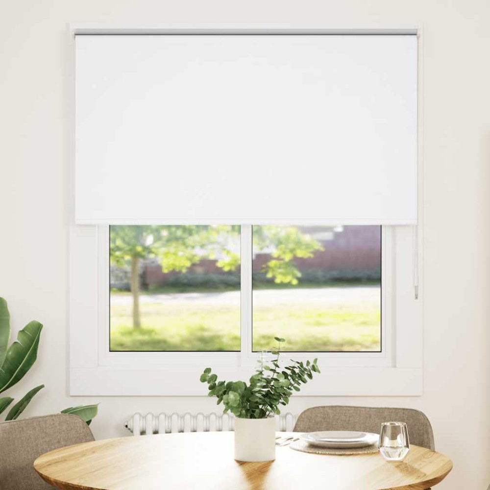 vidaXL Jaluzea cu rolă opaca alb 135x130 cm lățime material 131,6 cm