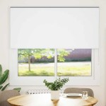 vidaXL Jaluzea cu role opace alb 150x130 cm Lățime material 146,6 cm