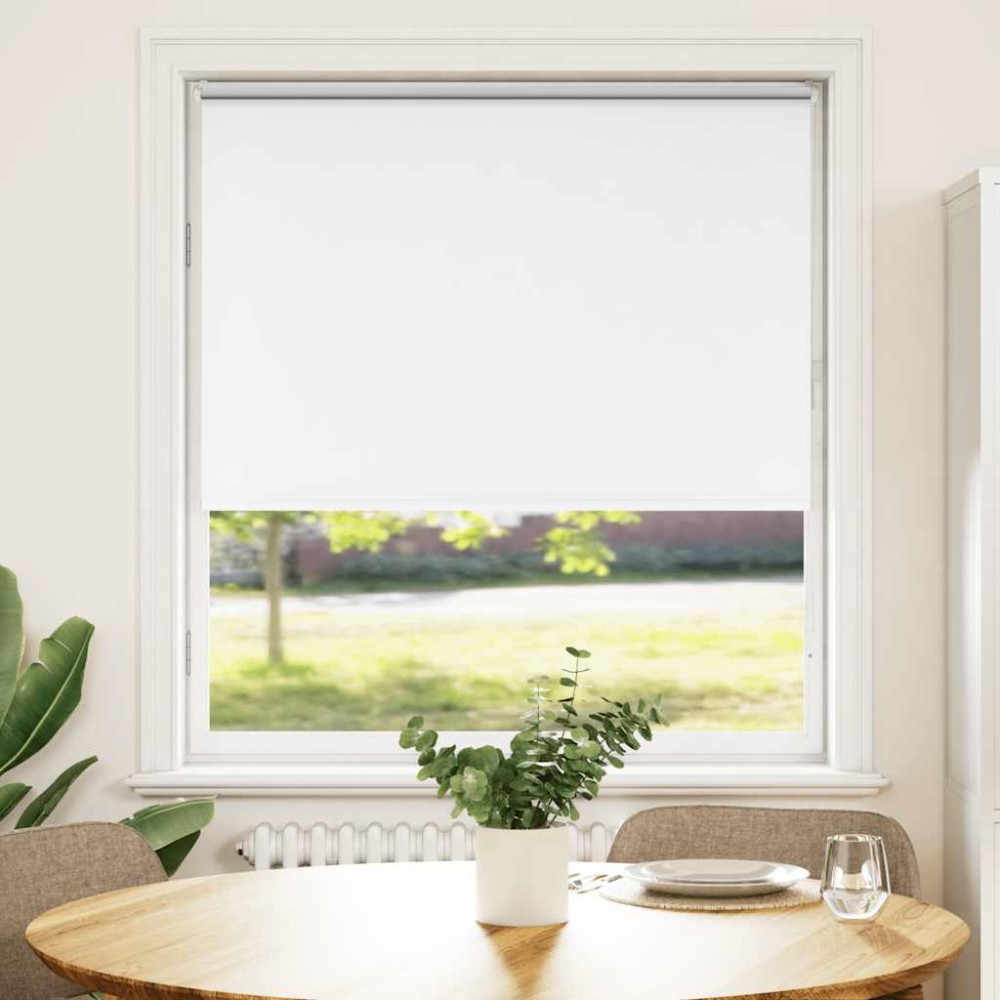 vidaXL Jaluzea cu rolă opaca alb 105x150 cm lățime material 100,7 cm