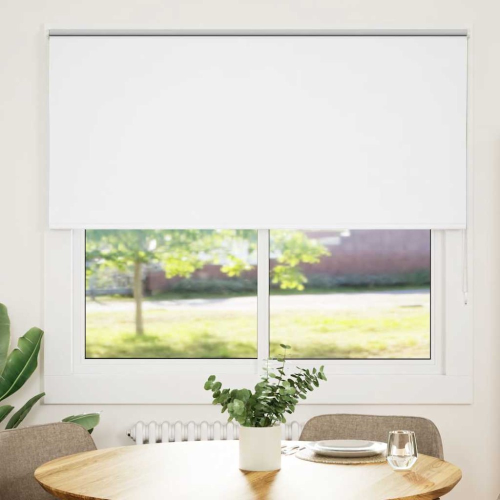 vidaXL Jaluzea cu role opace alb 155x175 cm Lățime material 151,6 cm