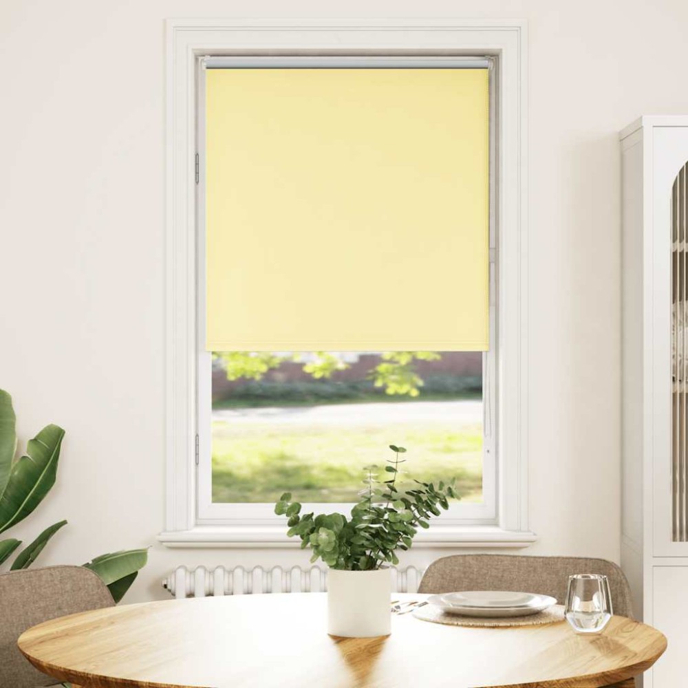 vidaXL Jaluzea cu role opace galben 65x130 cm lățime material 60,7 cm