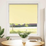 vidaXL Jaluzea cu rolă opaca galben 105x130 cm Latime material 100,7 cm