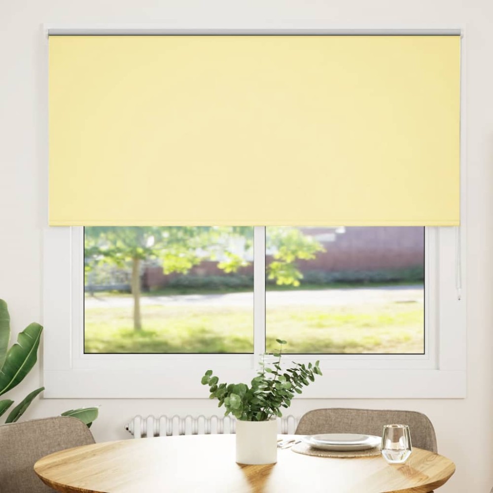 vidaXL Jaluzea cu role opace galben 165x130 cm Lățime material 161,6 cm