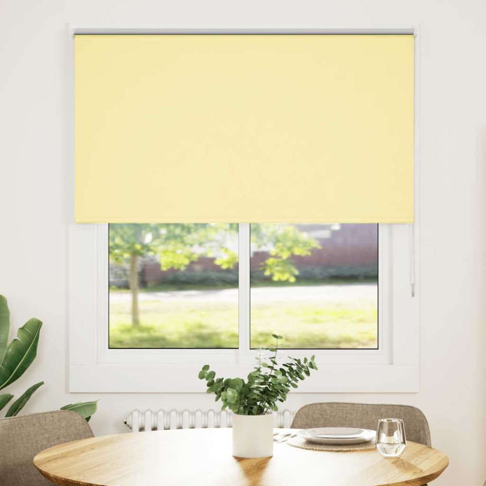 vidaXL Jaluzea cu rolă opaca galben 135x150 cm Latime material 131,6 cm