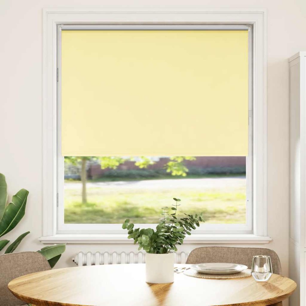 vidaXL Jaluzea cu role opace Galben 100x175 cm lățime țesătură 95,7 cm