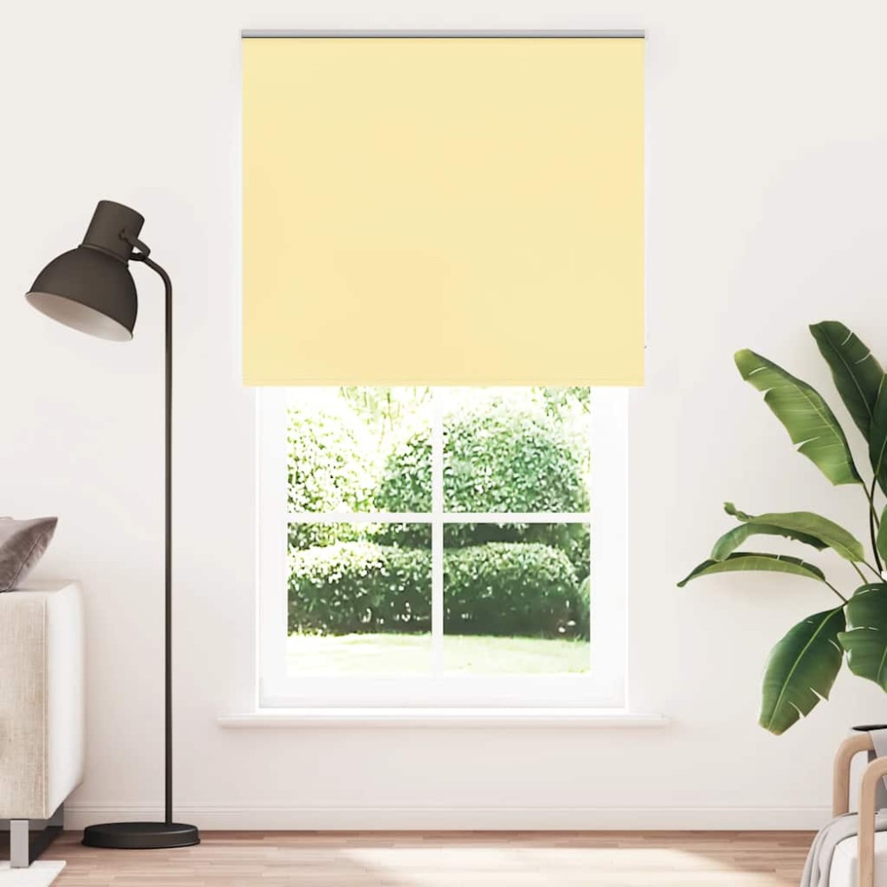 vidaXL Jaluzea cu role opace Galben 130x210 cm Lățime material 126,6 cm