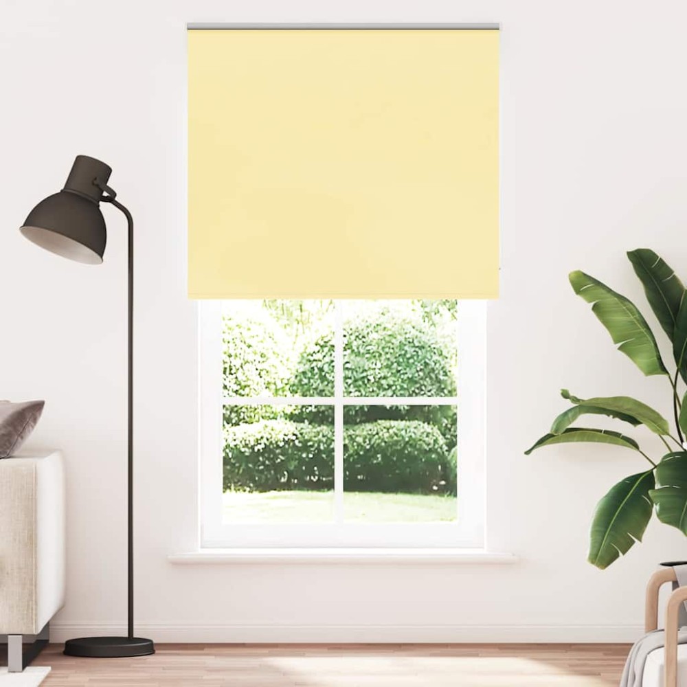 vidaXL Jaluzea cu rolă opaca galben 135x230 cm Latime material 131,6 cm