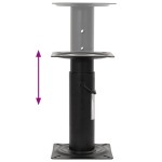 vidaXL Piedestal pentru scaun de barcă, reglabil, 28-45,5 cm, oțel vidaXL Piedestal pentru scaun de barcă, reglabil, 28-45,5 cm, oțel