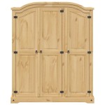 vidaXL Șifonier „Corona”, 151,5x52x186 cm, lemn masiv de pin