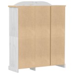 vidaXL Șifonier „Corona”, alb, 151,5x52x186 cm, lemn masiv de pin vidaXL Șifonier „Corona”, alb, 151,5x52x186 cm, lemn masiv de pin