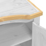 vidaXL Șifonier „Corona”, alb, 151,5x52x186 cm, lemn masiv de pin vidaXL Șifonier „Corona”, alb, 151,5x52x186 cm, lemn masiv de pin