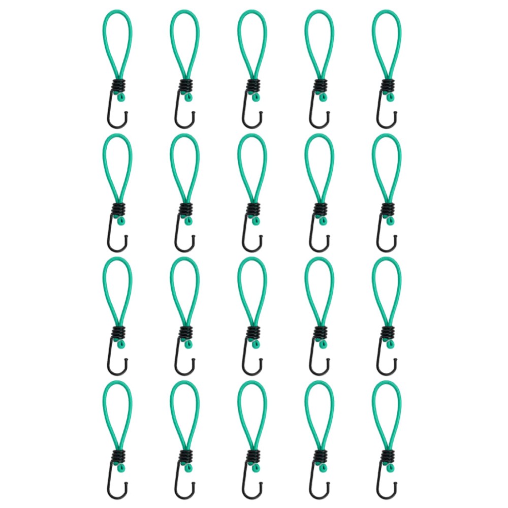 vidaXL Corzi elastice cu cârlige, 20 buc., 15 cm