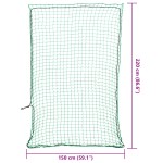 vidaXL Plasă de remorcă cu funie elastică, verde, 2,2x1,5 m, PP vidaXL Plasă de remorcă cu funie elastică, verde, 2,2x1,5 m, PP
