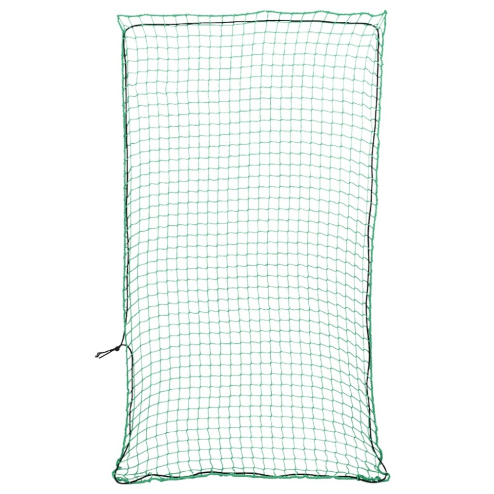 vidaXL Plasă de remorcă cu funie elastică, verde, 2,7x1,5 m, PP