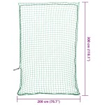 vidaXL Plasă de remorcă cu funie elastică, verde, 3x2 m, PP vidaXL Plasă de remorcă cu funie elastică, verde, 3x2 m, PP