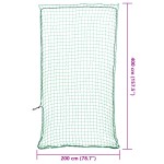 vidaXL Plasă de remorcă cu funie elastică, verde, 4x2 m, PP vidaXL Plasă de remorcă cu funie elastică, verde, 4x2 m, PP