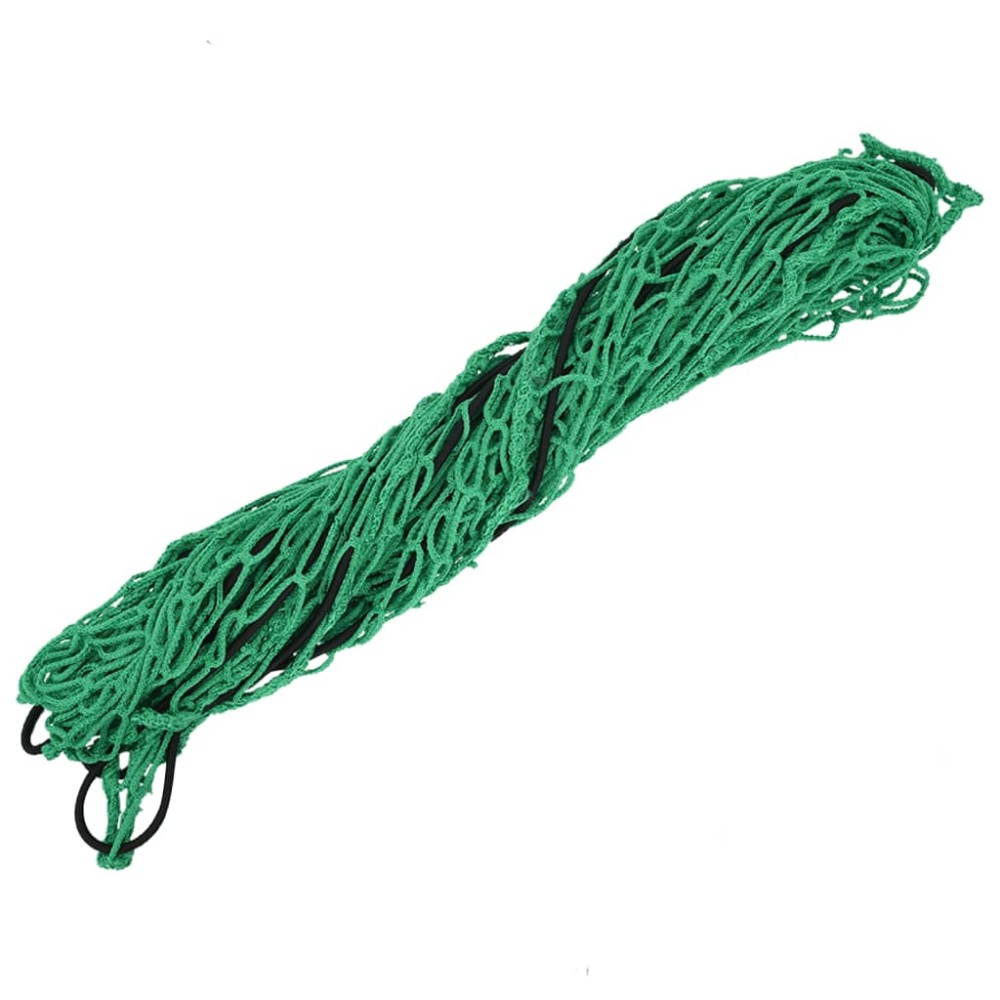 vidaXL Plasă de remorcă cu funie elastică, verde, 3x2,5 m, PP