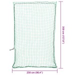 vidaXL Plasă de remorcă cu funie elastică, verde, 3,5x2,5 m, PP vidaXL Plasă de remorcă cu funie elastică, verde, 3,5x2,5 m, PP