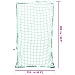 vidaXL Plasă de remorcă cu funie elastică, verde, 4x2,5 m, PP vidaXL Plasă de remorcă cu funie elastică, verde, 4x2,5 m, PP