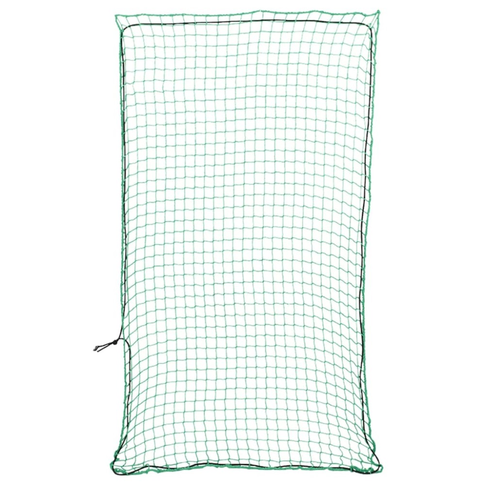 vidaXL Plasă de remorcă cu funie elastică, verde, 4,5x2,5 m, PP