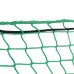 vidaXL Plasă de remorcă cu funie elastică, verde, 3x3 m, PP