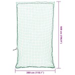 vidaXL Plasă de remorcă cu funie elastică, verde, 5x3 m, PP