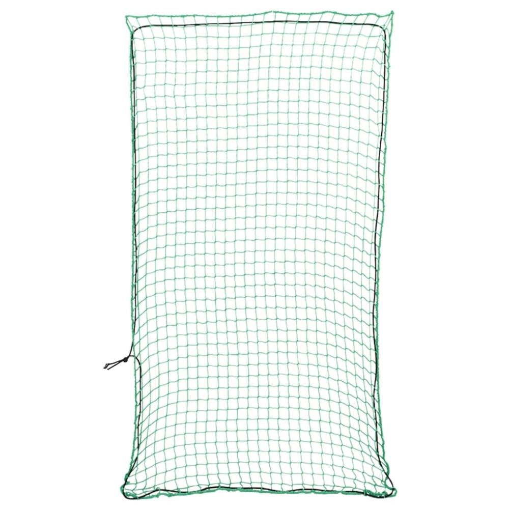vidaXL Plasă de remorcă cu funie elastică, verde, 6x3 m, PP